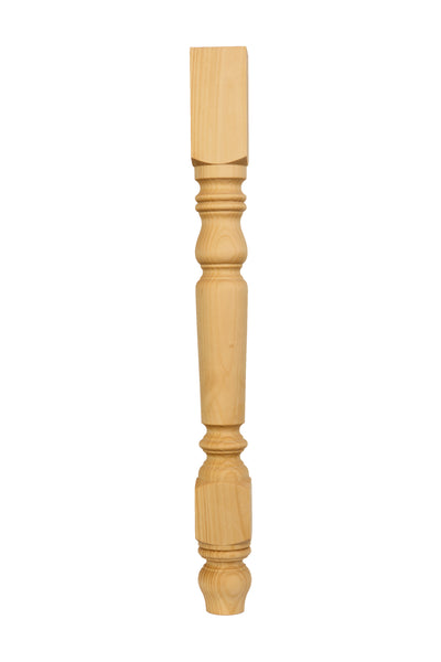 35 inches unfinished turned island legs