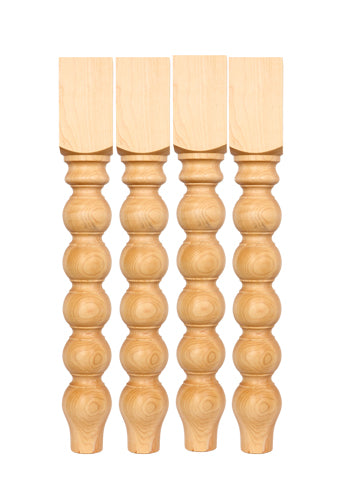 Marvelous Unfinished Wood Table Legs set of 4