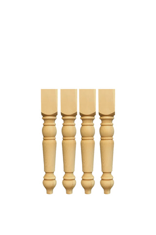 Unfinished Knotty Pine Bench Legs  set of 4 - tablelegssite.com