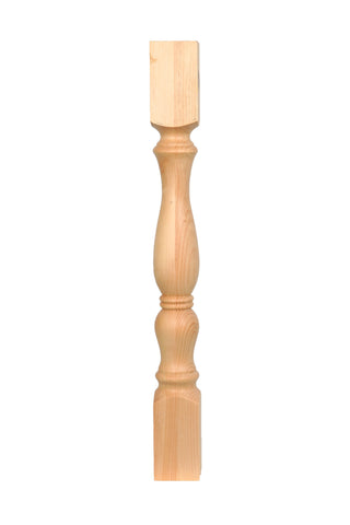 35" unfinished turned kitchen island legs - tablelegssite.com